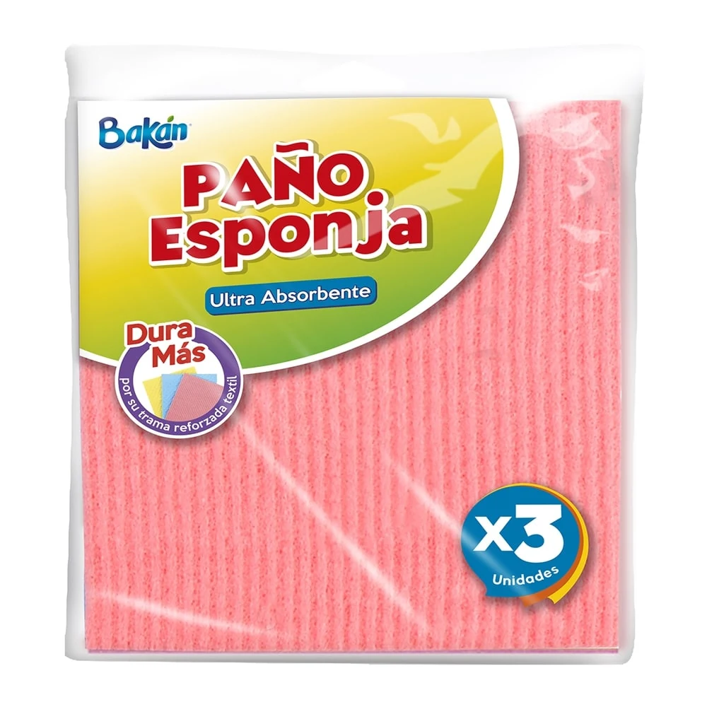 Paño Esponja Bakan (3 unidades)