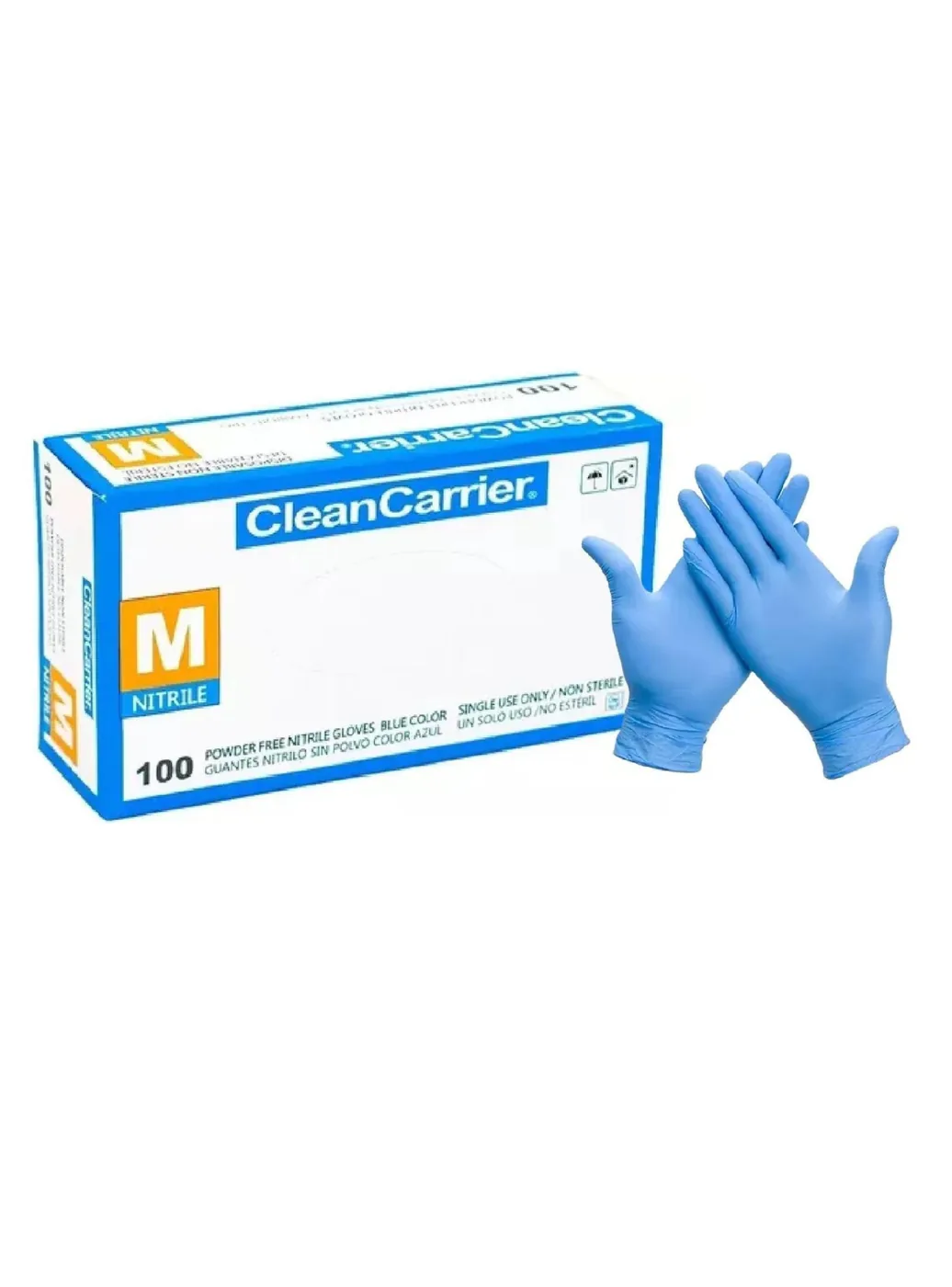 Guantes Nitrilo Azul (100u)
